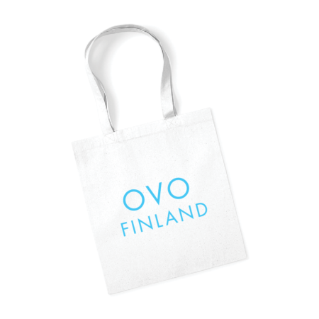 Premium kangaskassi OVO /valkoinen
